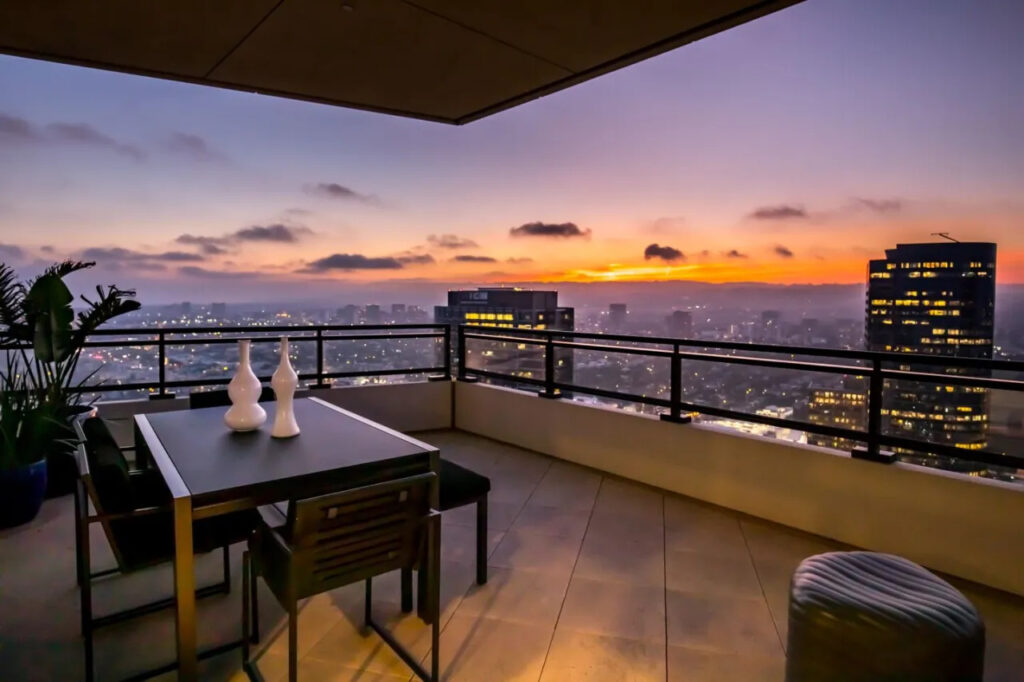 Rihanna's LA penthouse, terrace