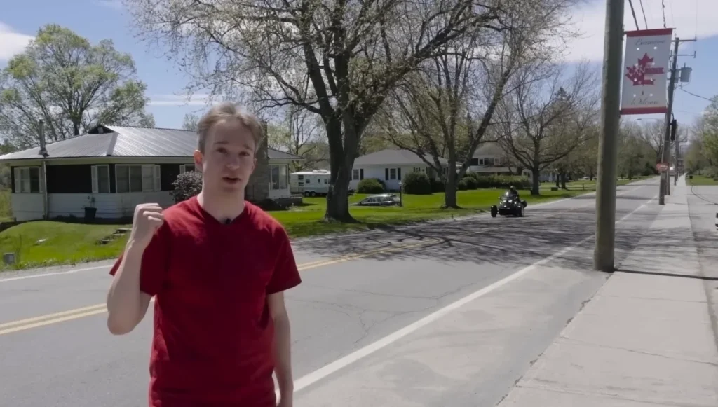 There's a road in Vermont which if you cross it you'll be arrested