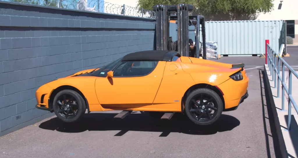 The last factory-fresh Tesla Roadsters were lost for 13 years before they were found in Chinese shipping container and they sold for huge amount