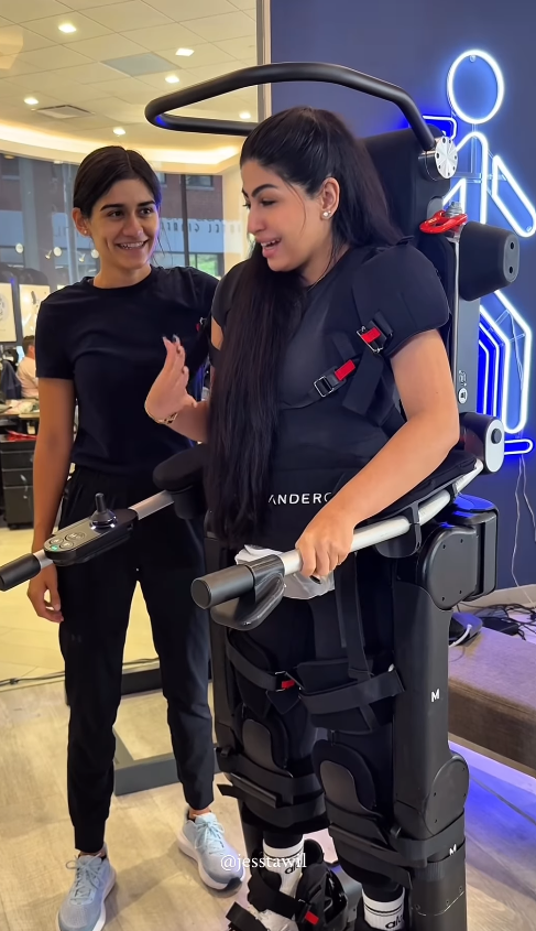 Woman paralyzed since 2014 stands up and walks again using advanced robotic suit