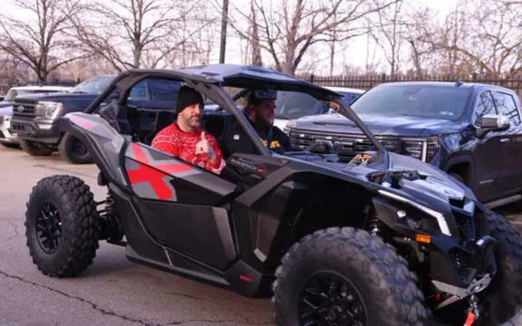 Pittsburgh Steelers quarterback Aaron Rodgers bought each of his offensive linemen a $19,999 off-road vehicle as a Christmas present
