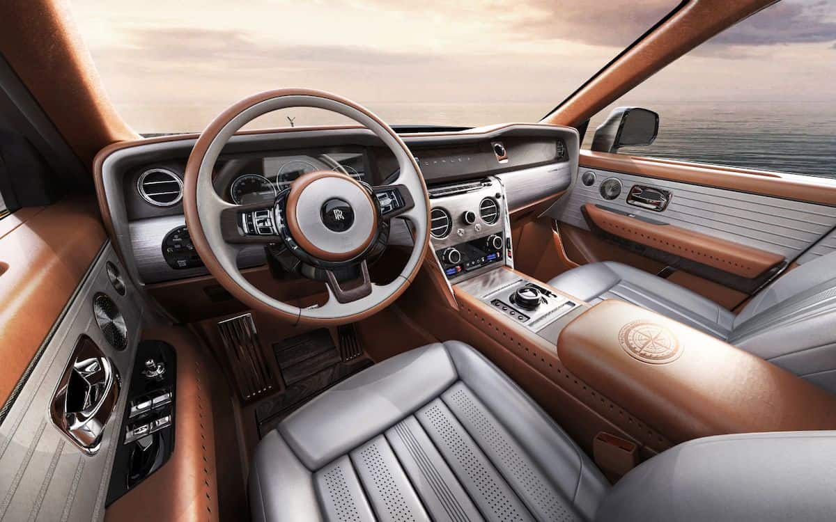 Inside of the Rolls-Royce Cullinan Yachting Edition