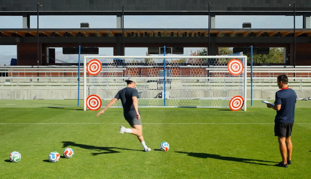Cristiano Ronaldo takes on 'unbeatable' goalkeeping robot to see if man can beat machine