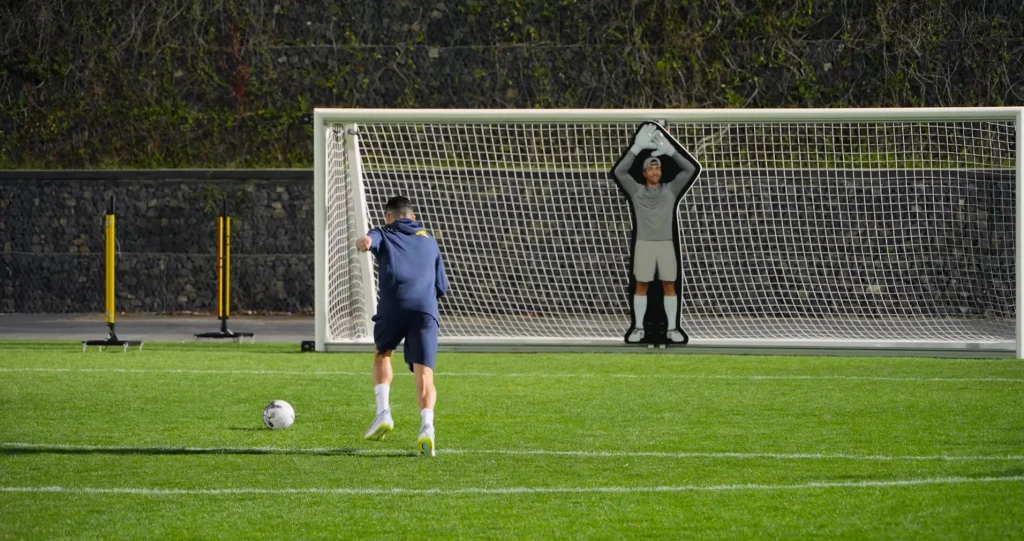 Cristiano Ronaldo takes on 'unbeatable' goalkeeping robot to see if man can beat machine
