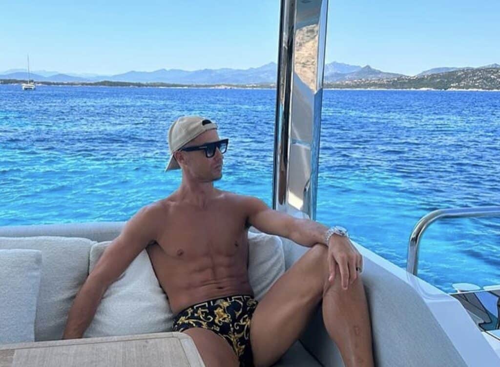 Ronaldo yacht water