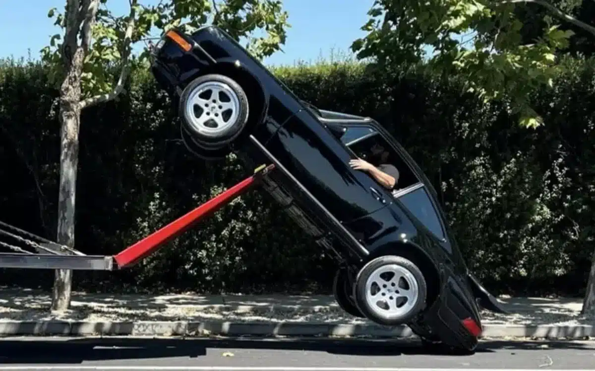 Rare 1980s car worth $5M falls off back of car transporter in San Francisco in most expensive mistake