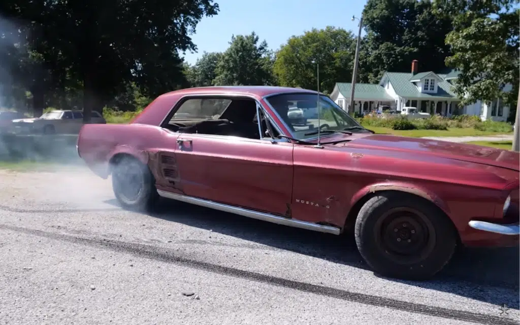 Rusty Mustang sat in shed for over 30 years does something unbelievable after being brought back to life