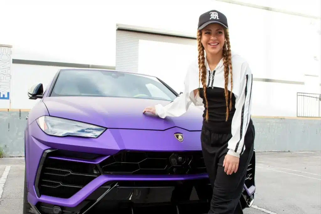 Shakira is giving away her purple Lamborghini Urus to one of her fans but she probably won't miss it too much