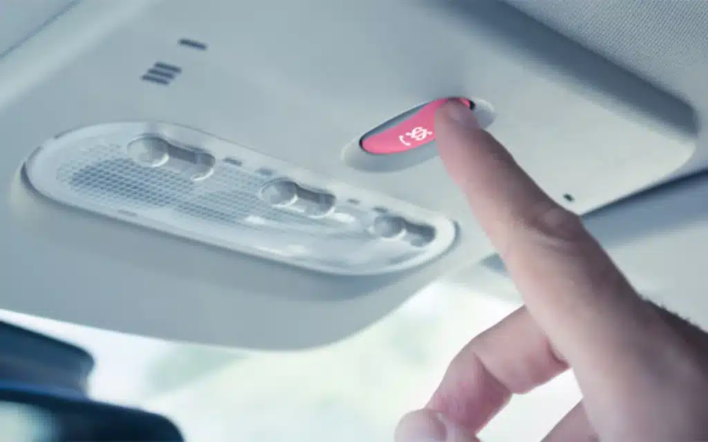 This is what happens if you give into temptation and press the emergency button in your car