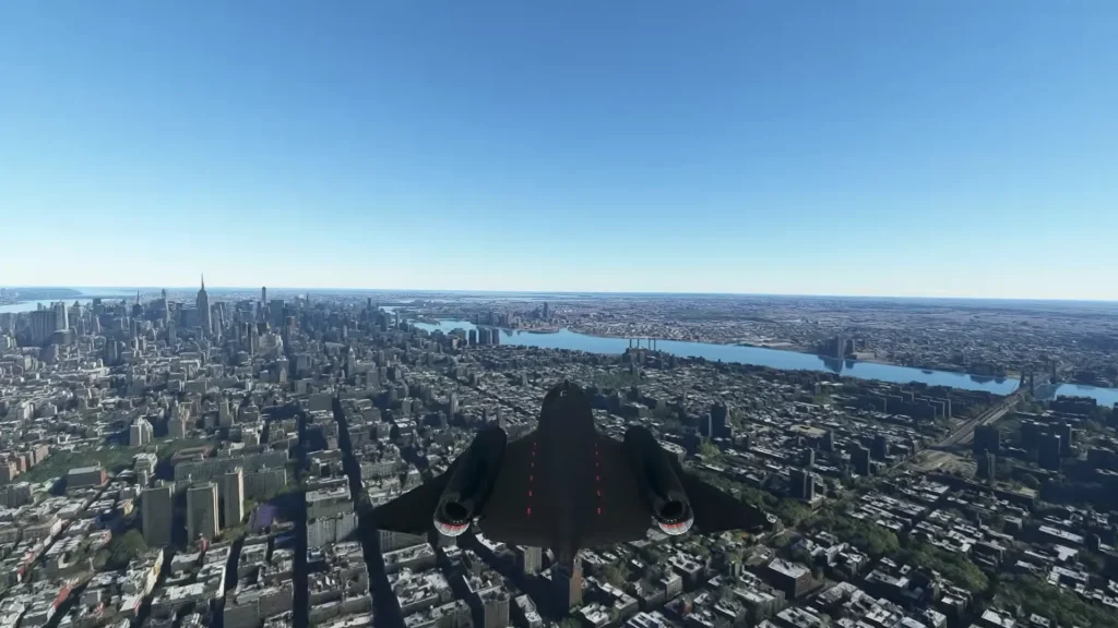 Incredible simulation shows what the SR-71's top speed would look like if it was flying at ground level