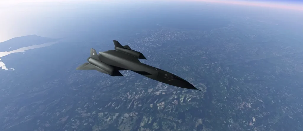 Incredible simulation shows what the SR-71's top speed would look like if it was flying at ground level