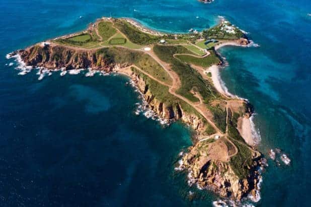 Great Saint James, the larger of the two islands at 161.3 acres.