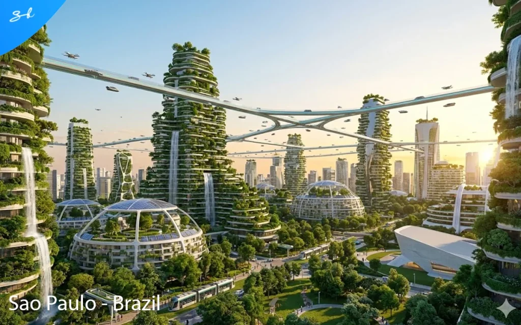 We asked AI to predict what the 20 most populated cities will look like in the year 5000, and this is the technological paradise it created