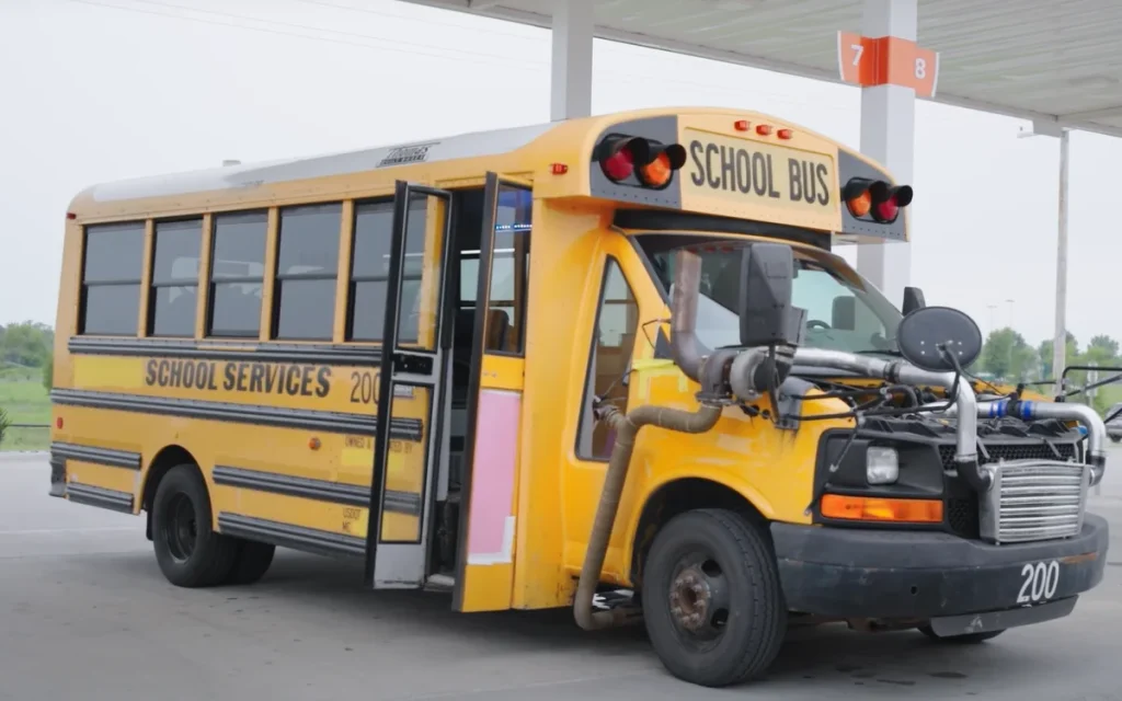 Kansas YouTuber buys school bus on Facebook Marketplace and turbocharges it into the world’s fastest