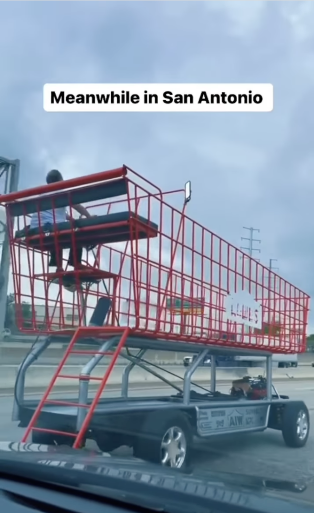 giant shopping cart
