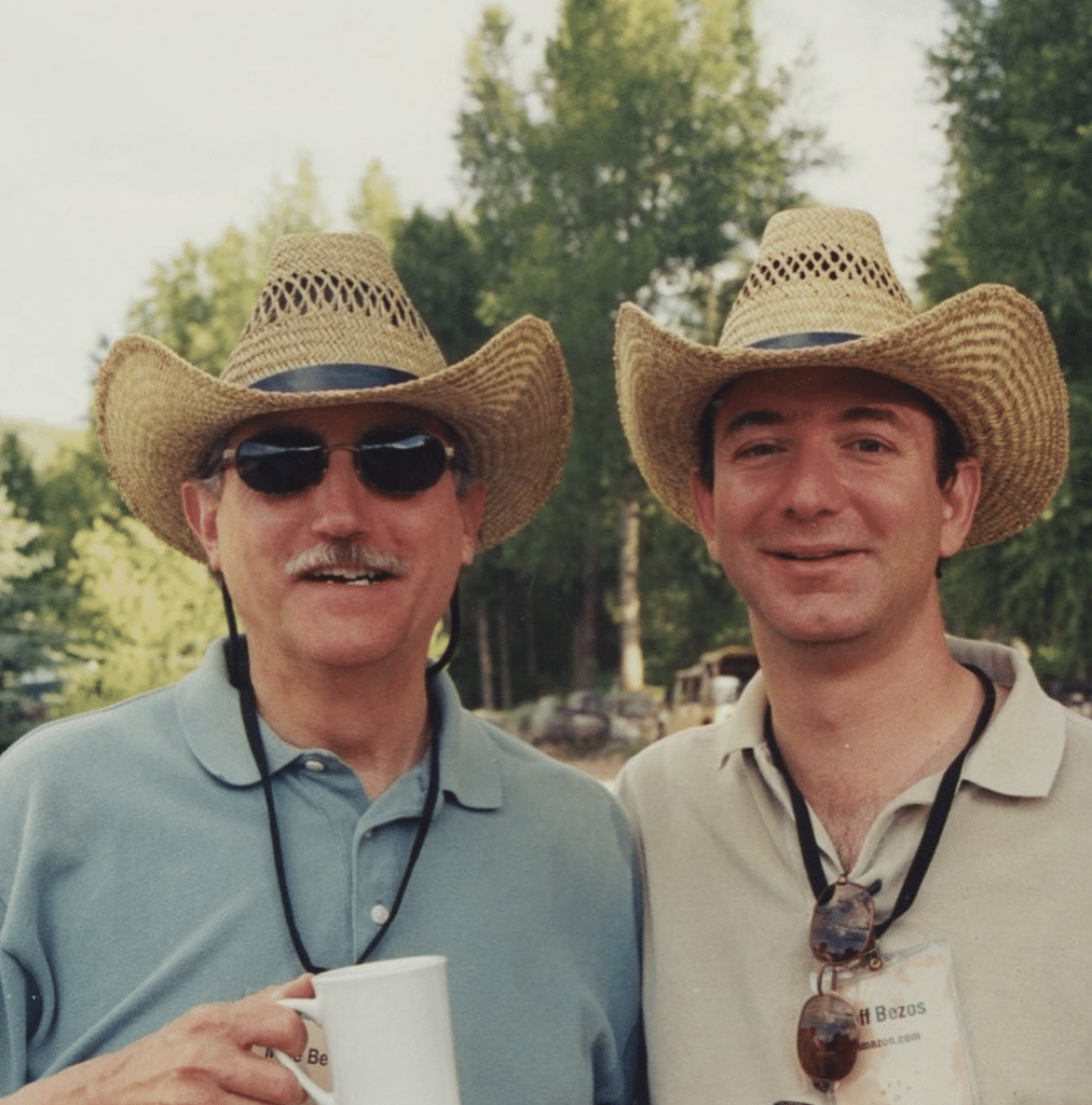 Jeff Bezos and his dad