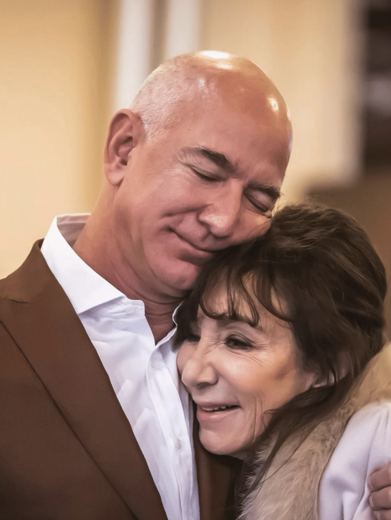 Jeff Bezos and his mum
