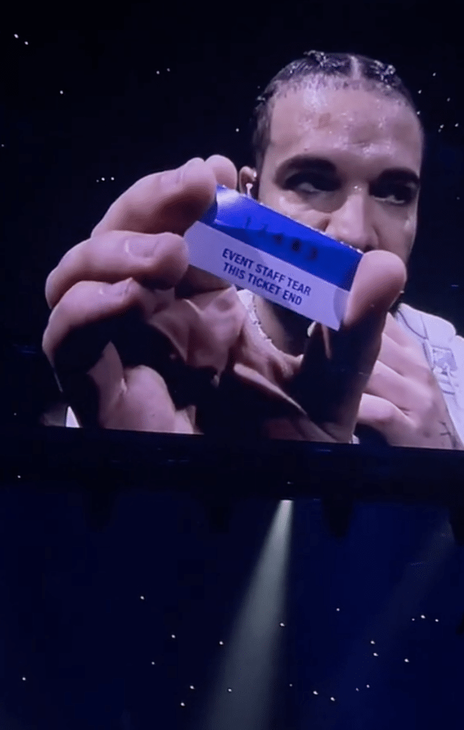 The winning ticket in Drake hand