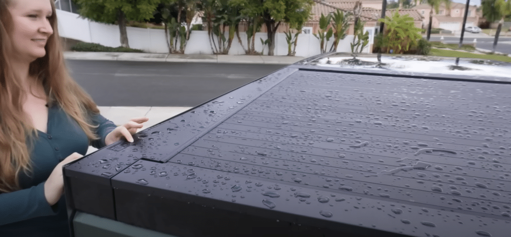 Owner tests if Cybertruck's tonneau cover is waterproof and leaves people baffled