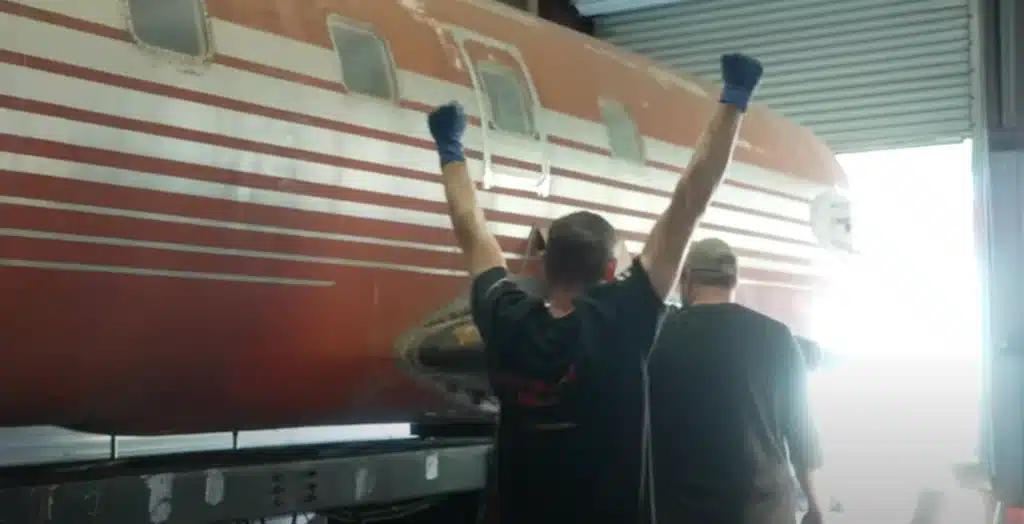 Man fixing Elvis Presley's private jet to drive on road fires it up for first time