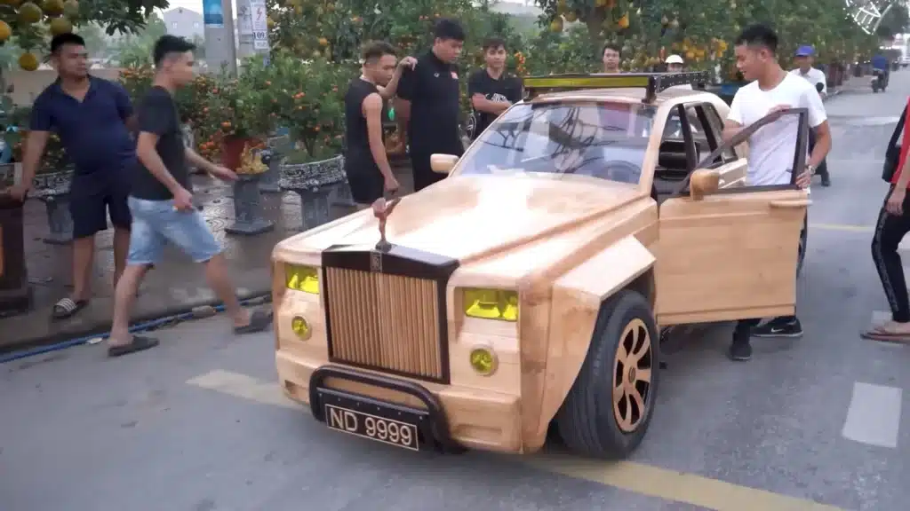 Man who built Cybertruck out of wood for ,000 has crafted entire collection of wooden cars