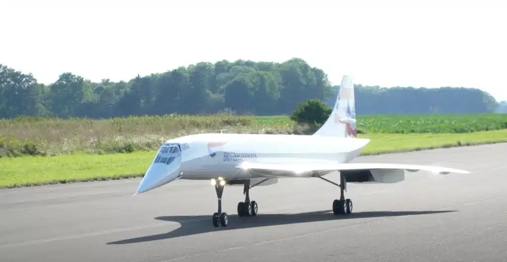 Only Concorde still flying is a giant hand-built RC version that can loop and roll