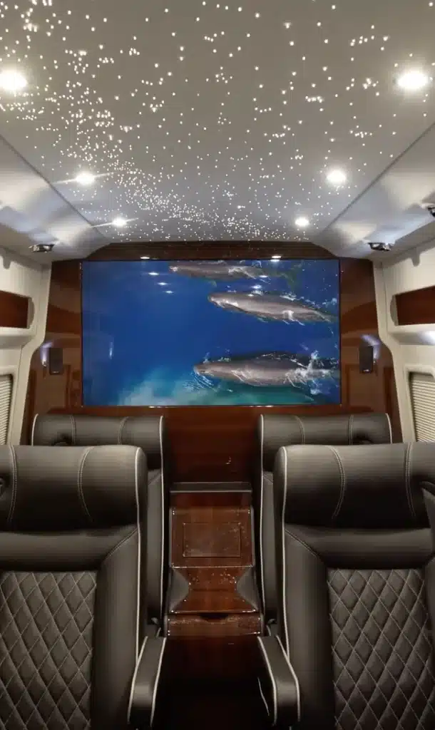 Sprinter converted into 'most opulent' private jet for the road in remarkable transformation