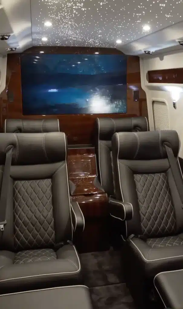 Sprinter converted into 'most opulent' private jet for the road in remarkable transformation