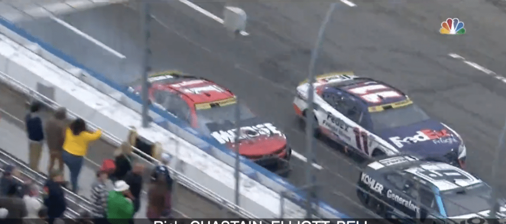 NASCAR driver once overtook five other cars using physics trick he saw in a videogame