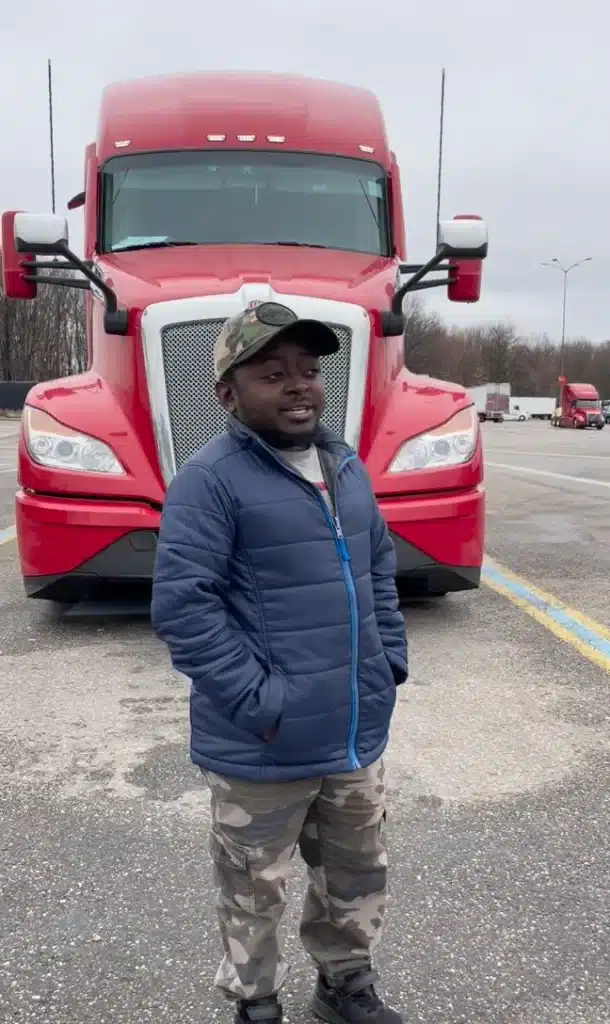 Shortest US truck driver reveals how he drives an 18-wheeler