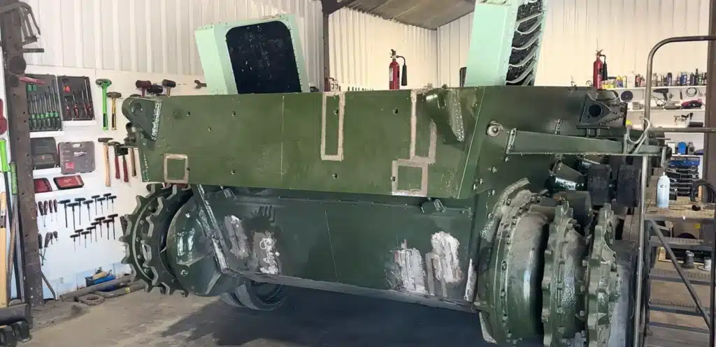 Man who found tank in UK bush starts Rolls-Royce meteor V12 engine