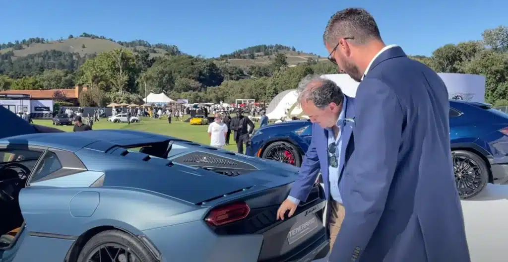 Bugatti CEO reacts to seeing 2025 Lamborghini Temerario IRL