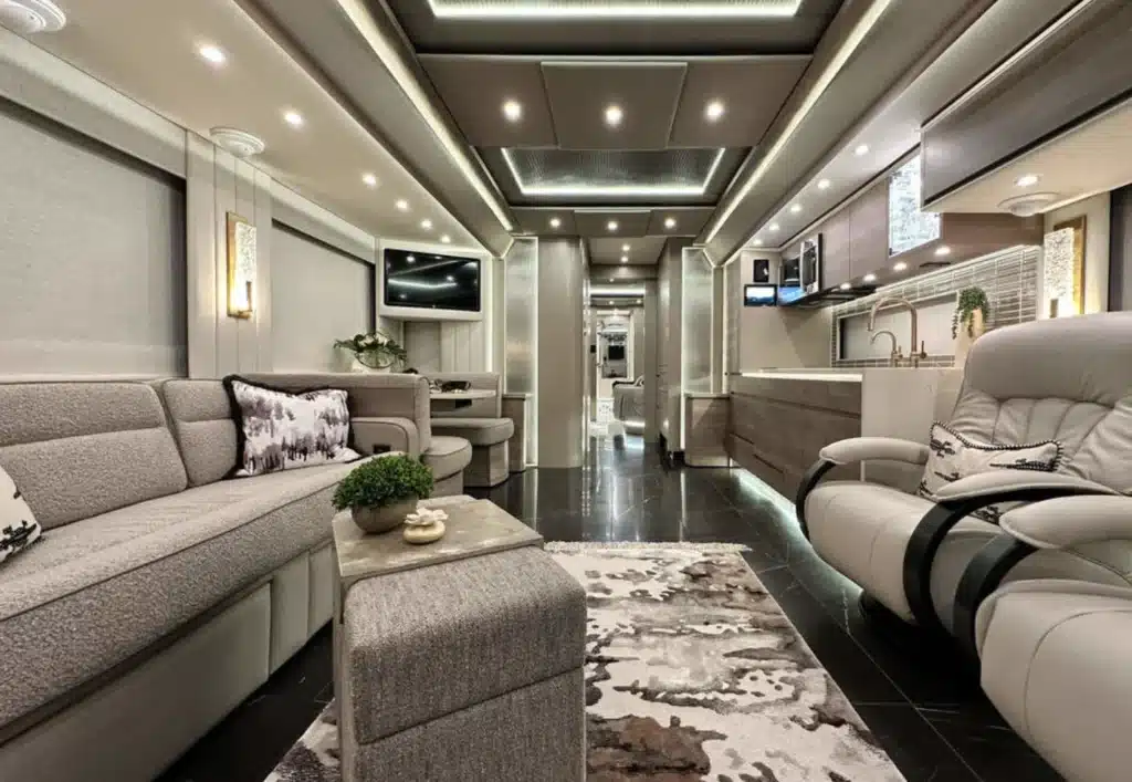 Luxury motorcoach costing nearly $2m is a palace on wheels