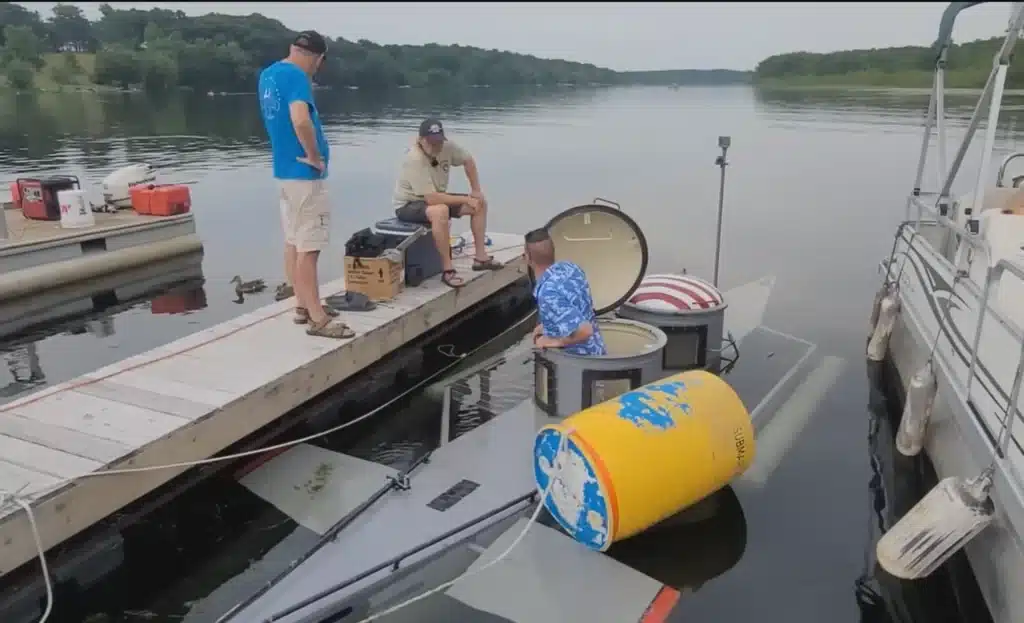 Man spent four years building working, self-made submarine