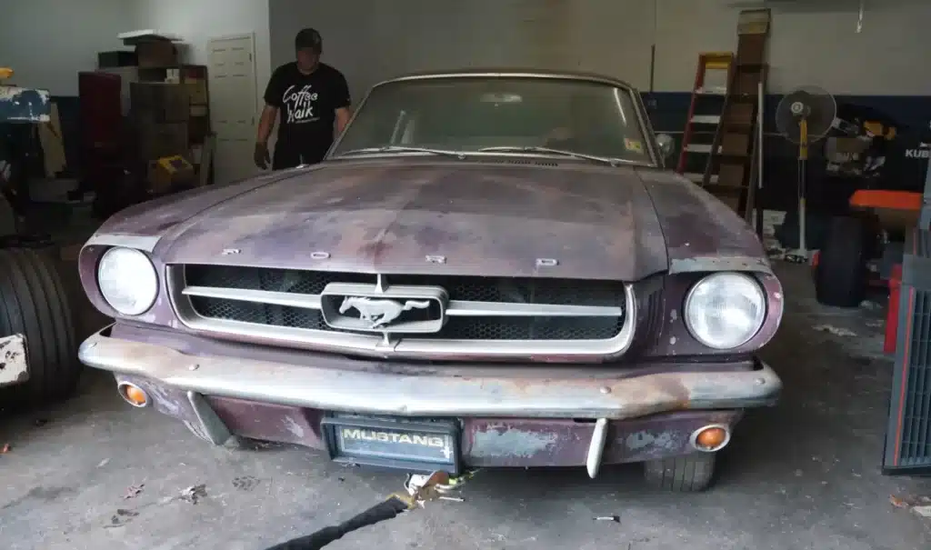 Four rare Mustangs in US barn including powerhouse engine