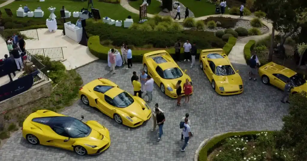 Ferrari collector owns ALL 'big five' supercars in yellow