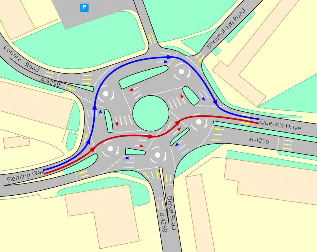 American tackles UK roundabout 'impossible' for US drivers