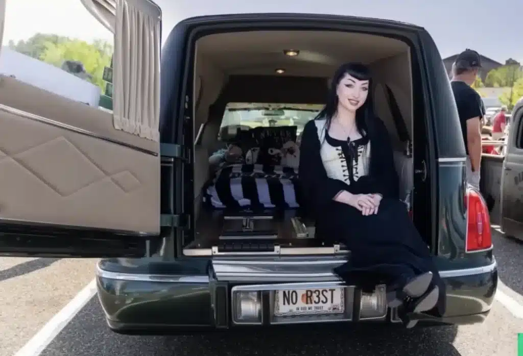 Woman who drives a 1999 Lincoln Town Car hearse says spooky unexplained things have happened in it