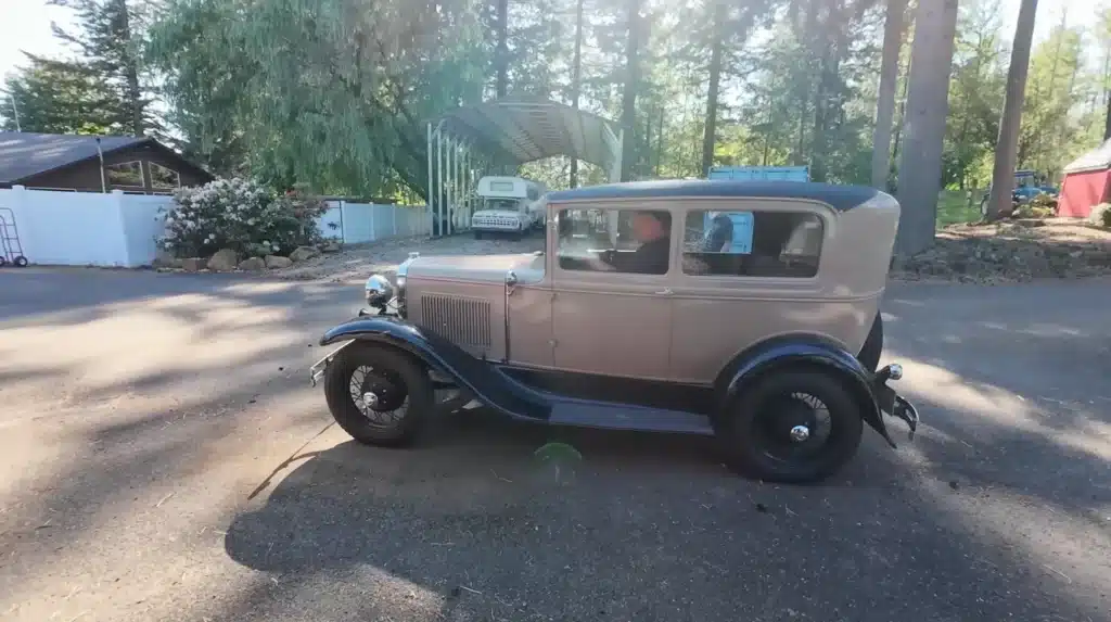 Guy uses prank to gift his shocked neighbor a classic Ford