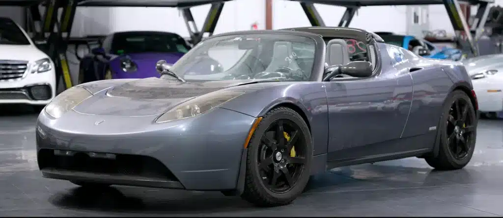 $35K non-charging Tesla Roadster bought & restored to $150K