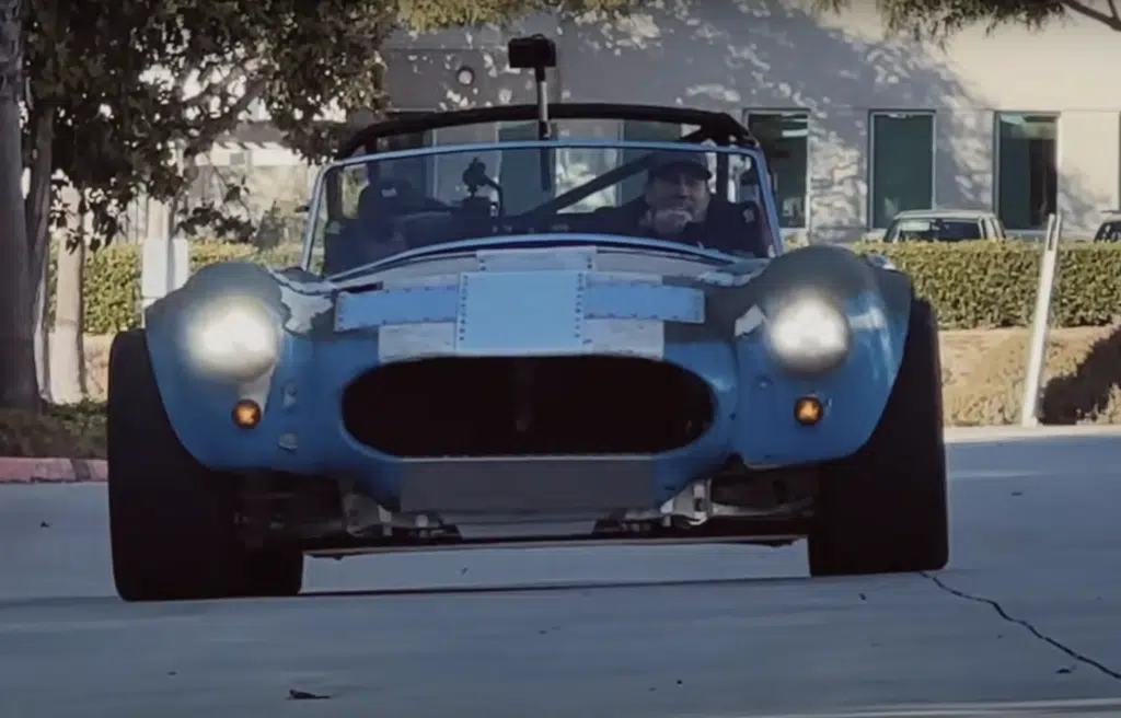 US electric car shop owner created a Tesla Plaid-powered AC Cobra kit car that's an EV monster