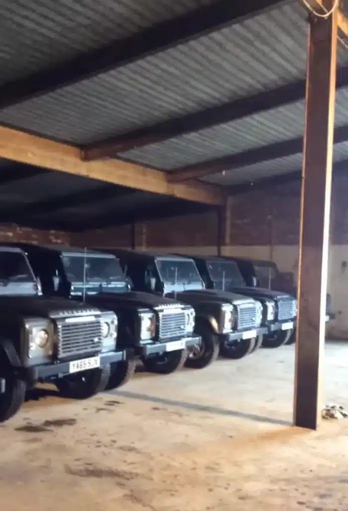 Man who bought 200 Land Rovers shows off his 'secret bunker'