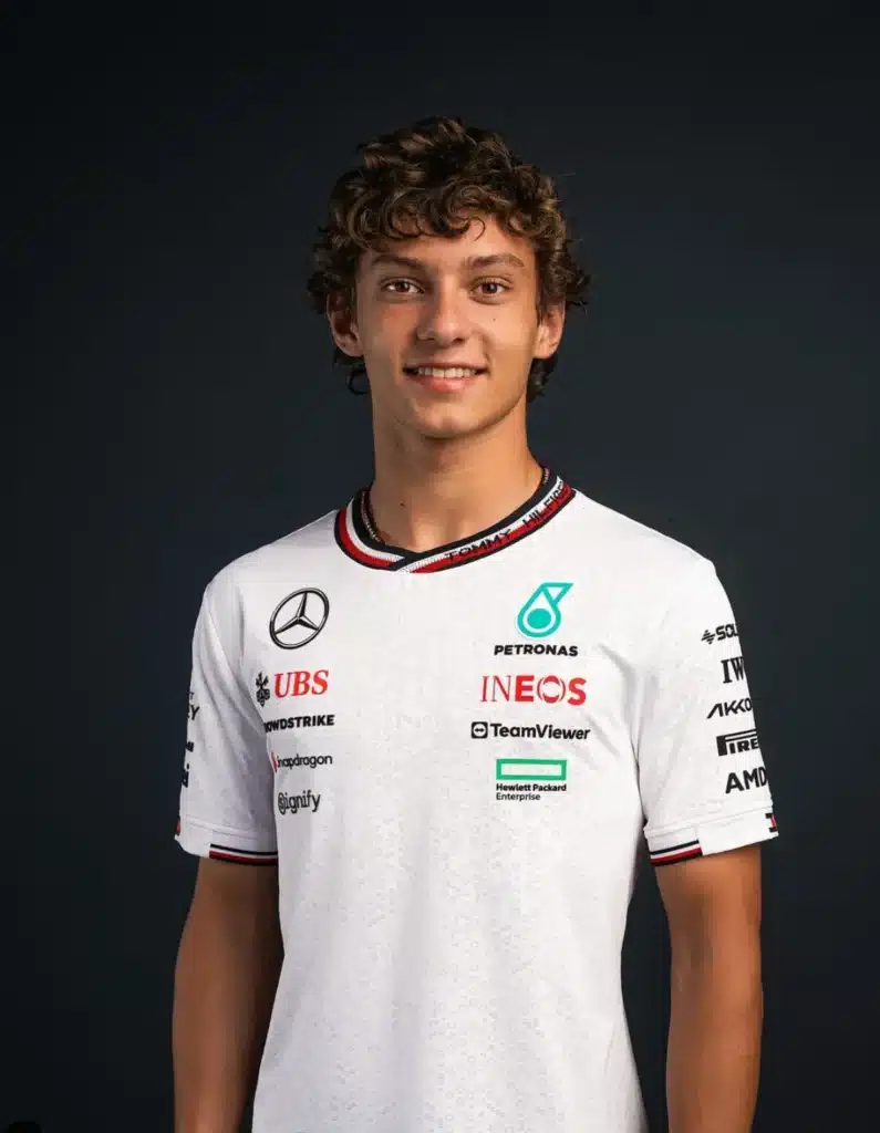 Mercedes Andrea Kimi Antonelli driving test pass ahead of F1