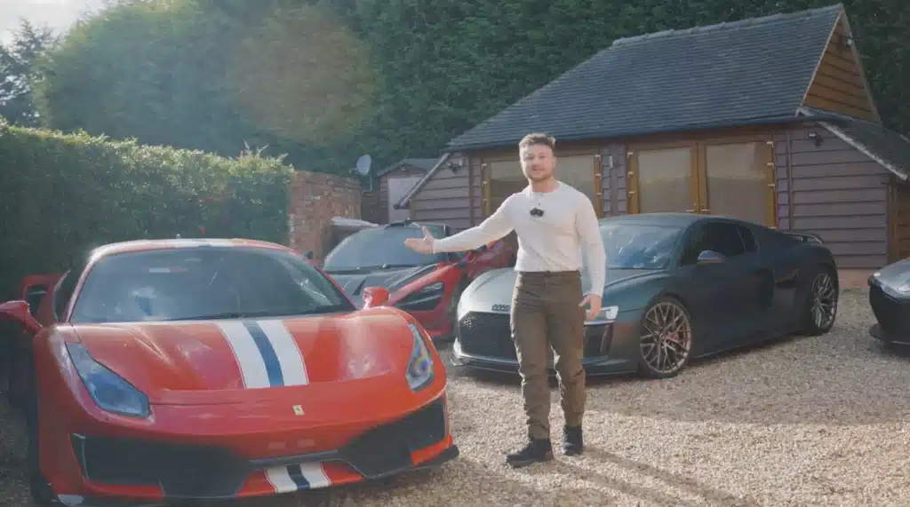 Man reveals his $3m supercar collection for the first time including Lamborghini and Ferrari