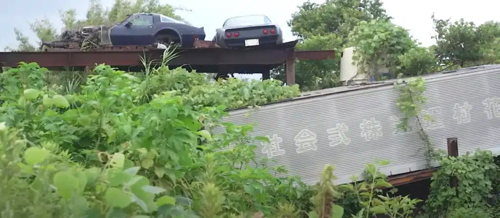 Mystery of Chevy C3 Corvette abandoned next to a rice field