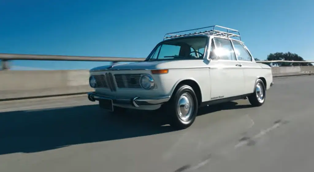 Arnold Schwarzenegger laughs at his first choice of car