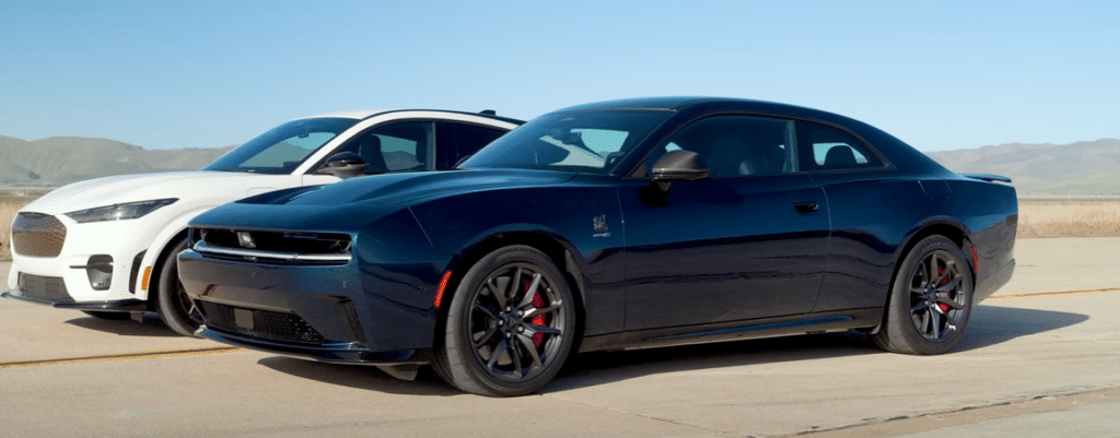 The Ford Mustang Mach-E and Dodge Charger Daytona EV went head-to-head and one was embarrassed