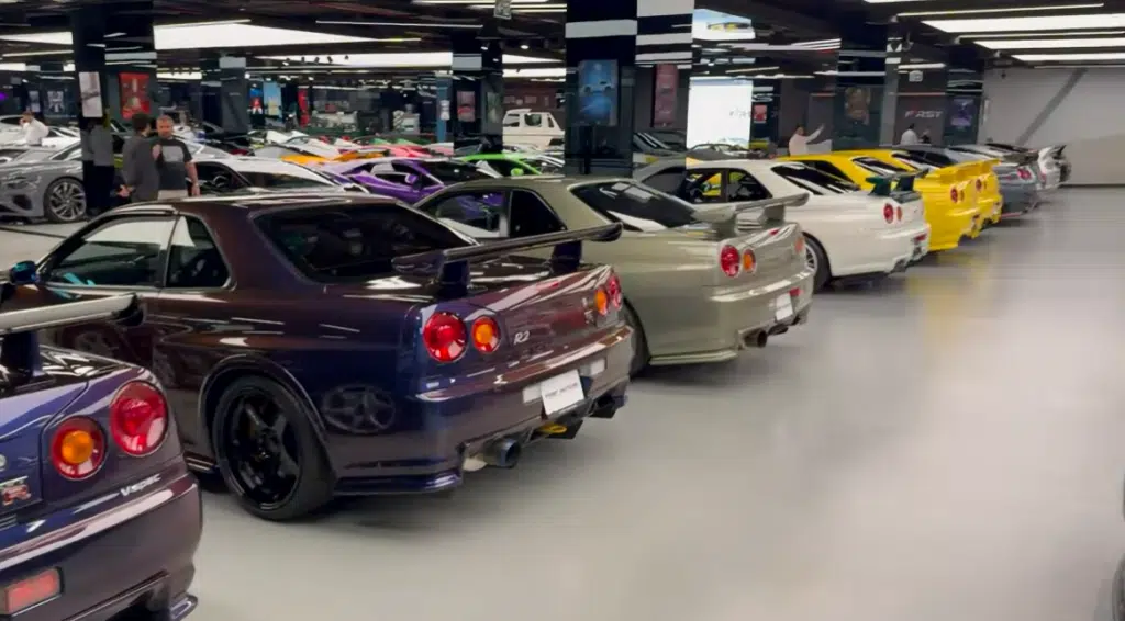Every R34 color. Every spec. One jaw-dropping Dubai garage.