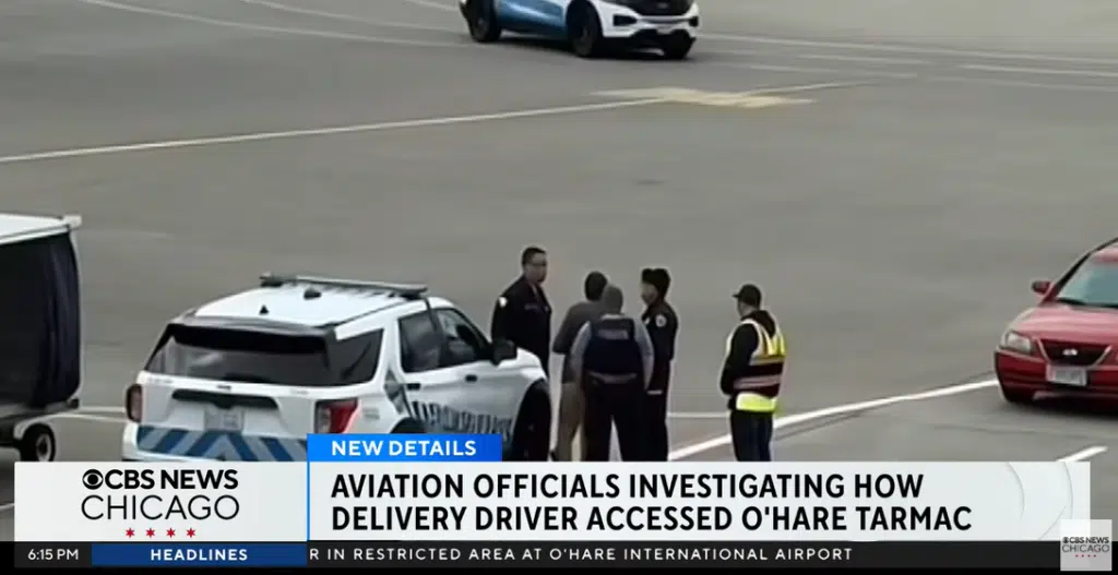 An extremely lost DoorDash driver somehow ended up on Chicago O'Hare Airport's tarmac