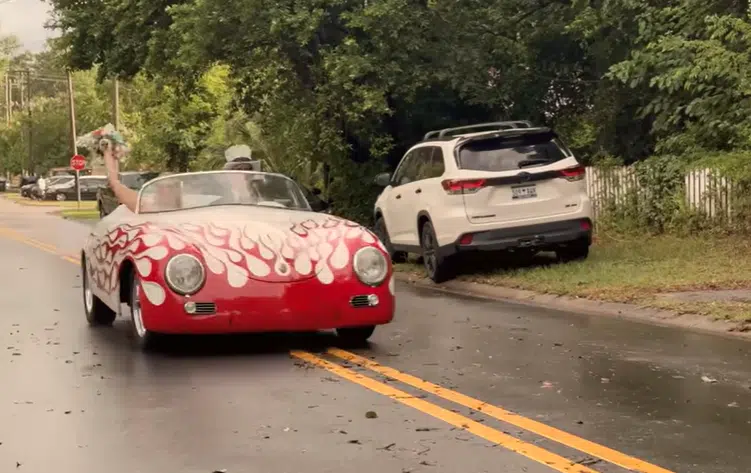 A South Carolina bride built her own Porsche 356 and used it for her special day